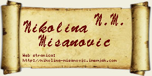 Nikolina Mišanović vizit kartica